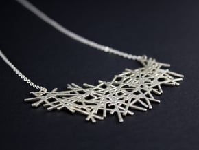 LINES NECKLACE in Polished Silver