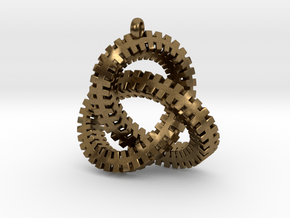 Escher Knot Pendant in Natural Bronze