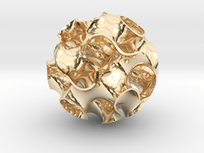 Small Gyroid in 14K Yellow Gold