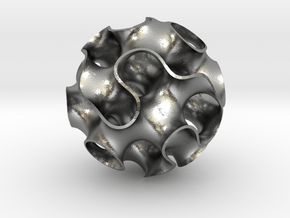 Small Gyroid in Natural Silver