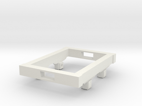 Gn15 small 4ft wagon chassis in White Natural Versatile Plastic
