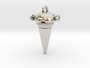 Flower Pendulum in Platinum