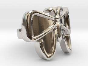 The Unfolding Butterfly Ring (US Size 5.5) in Platinum