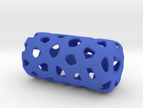 HOLLOW VORONOI Bead For jewelry Making. in Blue Processed Versatile Plastic
