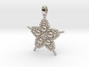 COSMIC STARFISH Designer Jewelry Pendant in Platinum