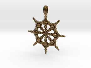 SPHERICAL FOCUS Designer Jewelry Pendant  in Natural Bronze
