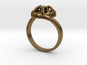 SPIDER Statement Designer Ring  in Natural Bronze