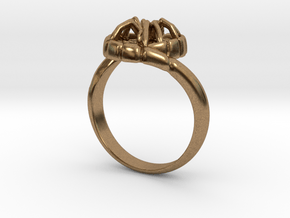SPIDER Statement Designer Ring  in Natural Brass