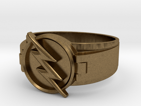 Reverse Flash Ring Size 9 19mm  in Natural Bronze