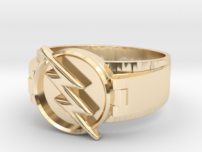 Reverse Flash Ring Size 10.5 20.2mm  in 14K Yellow Gold