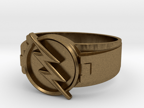 Reverse Flash Ring Size 10.5 20.2mm  in Natural Bronze