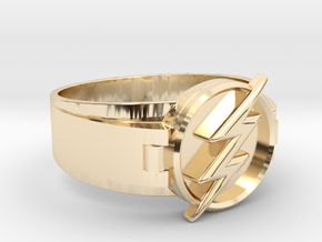 Flash Ring Size 9 19mm  in 14K Yellow Gold