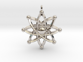UNIVERSAL ATOM Designer Jewelry Pendant in Platinum