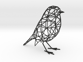 Bird wireframe in Black Natural Versatile Plastic