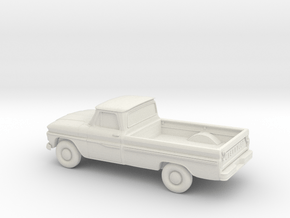 1/87 1966 Chevrolet Pickup in White Natural Versatile Plastic