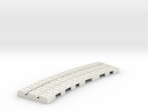 P-9st-short-9in-curve-1a in White Natural Versatile Plastic