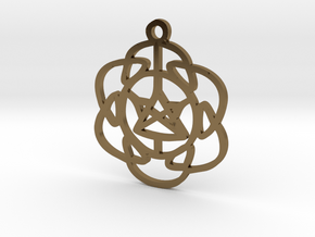 Vibrations Pendant in Polished Bronze