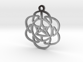 Vibrations Pendant in Polished Silver