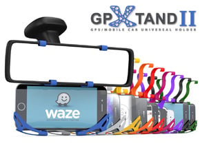 GPXtand II - Universal Mobile and GPS Car Holder in Blue Processed Versatile Plastic