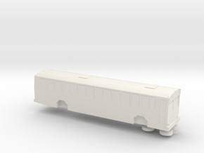 HO scale gillig phantom school bus (solid) in White Natural Versatile Plastic