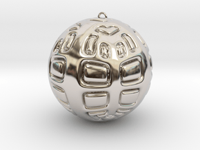 Christmas Tree Ornament #2 Smaller in Platinum