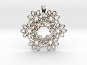 OCEAN FORMS Designer Jewelry Pendant in Platinum