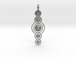 COSMIC PLANETS Designer Jewelry Pendant  in Natural Silver