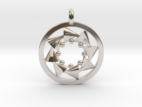 CIRCULAR Motion Designer Jewelry Pendant in Platinum