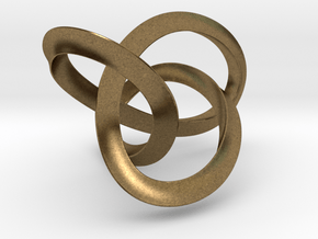 Mobius Figure 8 Knot Pendant - two sizes in Natural Bronze: Small