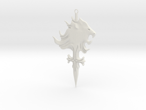 Griever Emblem (keychain size) V1 in White Natural Versatile Plastic