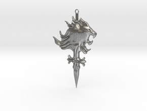 Griever Emblem (keychain size) V1 in Natural Silver
