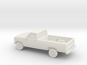 1/87 1984 Ford F Series in White Natural Versatile Plastic