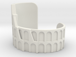 Colosseum Bracelet Size Extra Small in White Natural Versatile Plastic