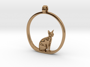 Cat v1 in Polished Brass