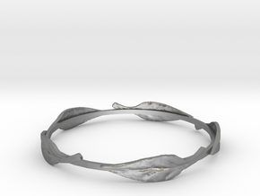 Leaf Bracelet in Natural Silver