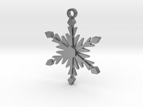 Icy Snowflake in Natural Silver