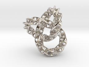 Fused  Interlocked Mobius Infinity Knot Smaller in Platinum