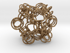 Skeletal Loops #2 Smaller in Natural Brass