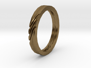 SWIRL ring | size: 6.5 in Natural Bronze
