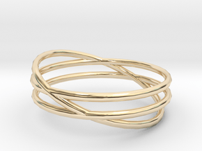 Ring "Three's a crowd" / size 7.5 in 14K Yellow Gold