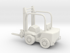Forklift 1/29 scale in White Natural Versatile Plastic