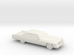 1/87 1975 Cadillac Fleetwood Brougham in White Natural Versatile Plastic