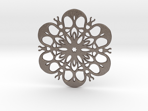 coaster in Polished Bronzed Silver Steel