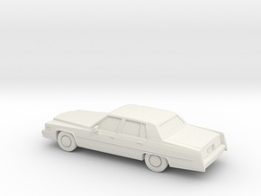 1/87 1977 Cadillac Fleetwood Brougham in White Natural Versatile Plastic