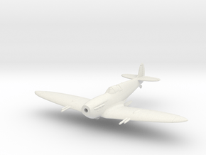 Spitfire Mk Vc Flying in White Natural Versatile Plastic: 1:144