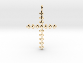 CROSS Cubism Jewelry Pendant in Silver | Gold in 14K Yellow Gold