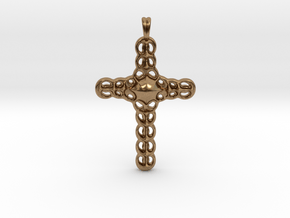 Design CROSS Jewelry Pendant in Silver | Gold  in Natural Brass