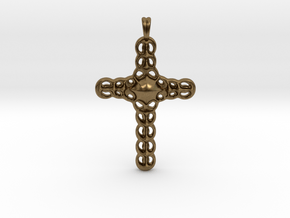 Design CROSS Jewelry Pendant in Silver | Gold  in Natural Bronze