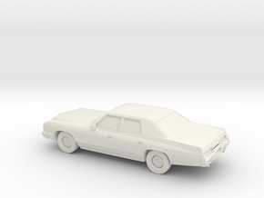 1/87 1974 Dodge Monaco in White Natural Versatile Plastic