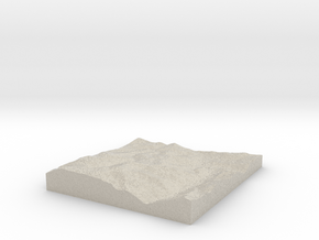 Model of Mary Jane Ski Area in Natural Sandstone